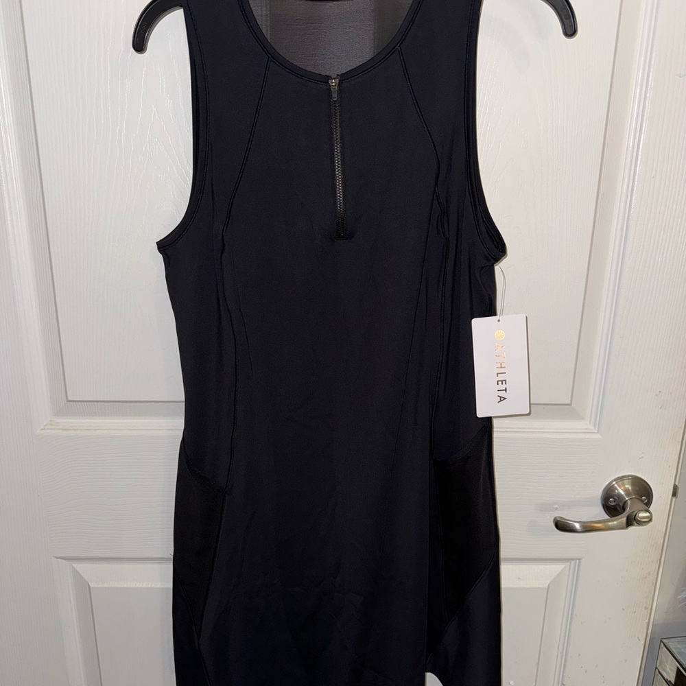 NWT Athleta Match Point Dress in Black